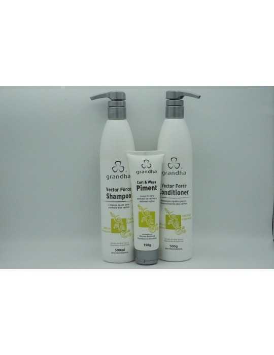 Kit completo capelli ricci 3ABC linea Vector Force Mini