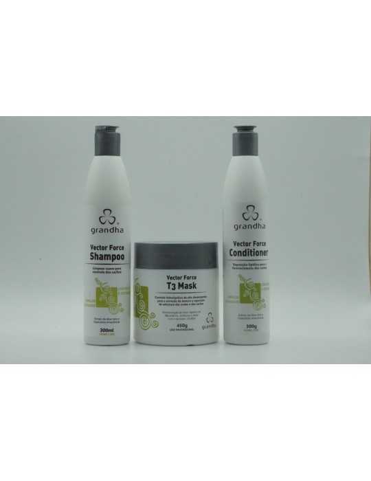 Complete kit for curly hair type 3 ABC Vector BASE line
