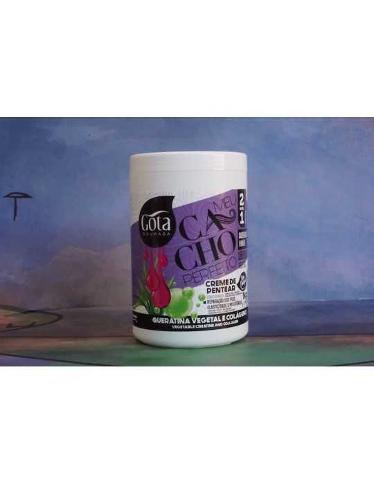 Activador de rizos Meu cacho perfeito 2 en 1 Queratina y Colágeno 1kg