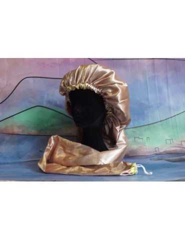 sèche-cheveux et bonnet anti-frisottis